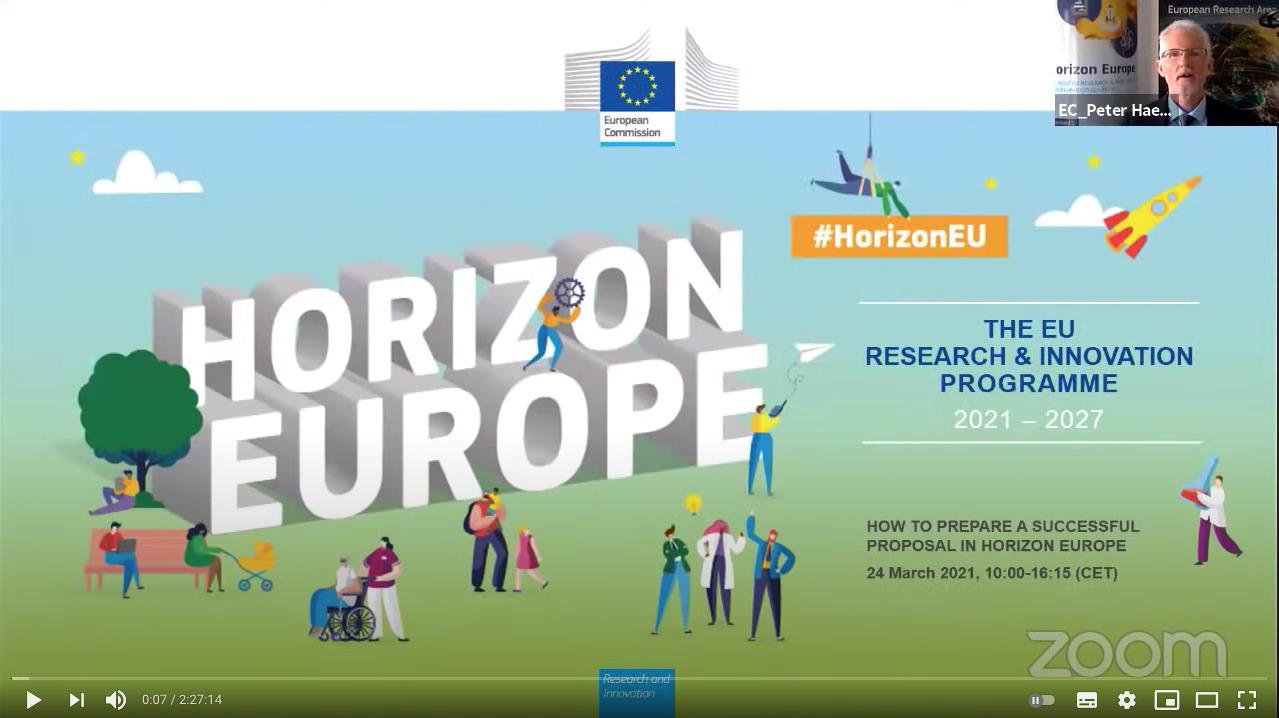 How to prepare a successful proposal in Horizon Europe – Morning Session