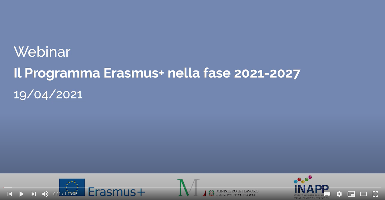 Il Programma Erasmus+ nella fase 2021 2027